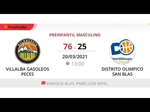 Preinfantil masc A VILLALBA GASOLEOS PECES - DISTRITO OLIMPICO