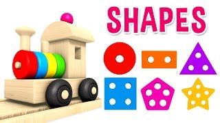 Shapes with Preschool Toy Train | Shapes Videos for Kids