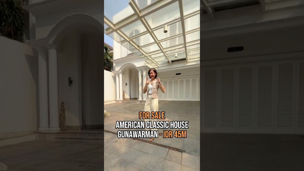 For Sale American Classic House With A Private Lift In Prestigious Kebayoran Baru Selangkah ke Kartanegara, Senopati dan Scbd