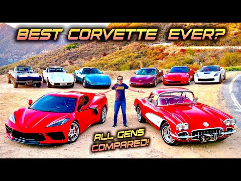 Driving EVERY Corvette Generation - Which Is BEST? (C1, C2, C3, C4, C5, C6, C7, C8)