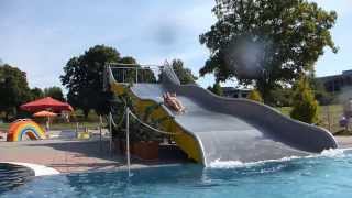 preview picture of video 'Schenkenseebad Schwäbisch Hall - Breitrutsche (Freibad) Onride'