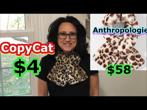 Anthropologie Inspired Copy Cat Faux Fur Scarf DIY ~...