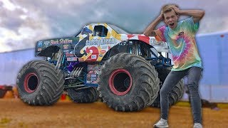 DESTROYING Cars in a MONSTER Truck!!!