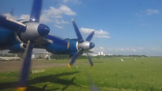 preview picture of video 'Ruby Star An-12BK - Flight from Mogilev Airport (MVQ) to Minsk-2 Airport (MSQ), Belarus'