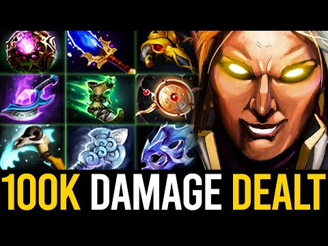 MAX LEVEL 30 INVOKER EPIC 100K DAMAGE DEALT GAME | Dota 2 Invoker