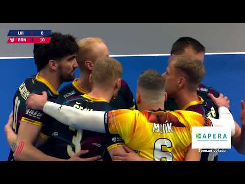 A-tým: VK Lvi Praha vs. Volejbal Brno (2. kolo play-off)