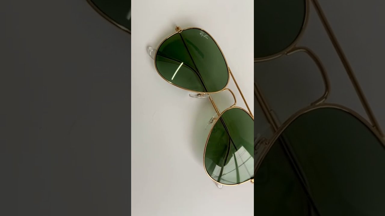 Ray ban aviator dorado-verde