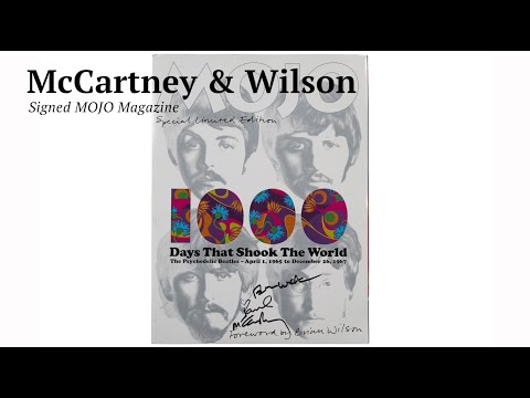 Paul McCartney & Brian Wilson Signed Mojo Magazine