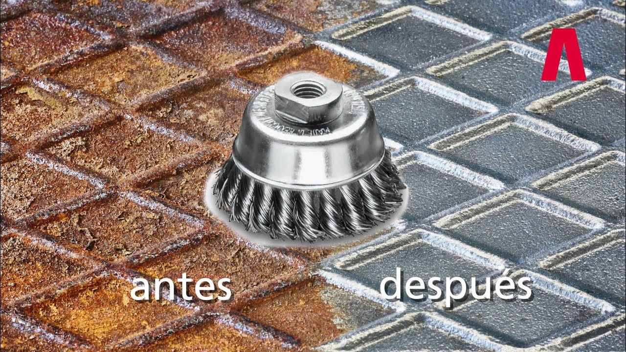 #3 Lessmann | Tutorial | cepillo de taza alambre trenzado | eliminación del oxido