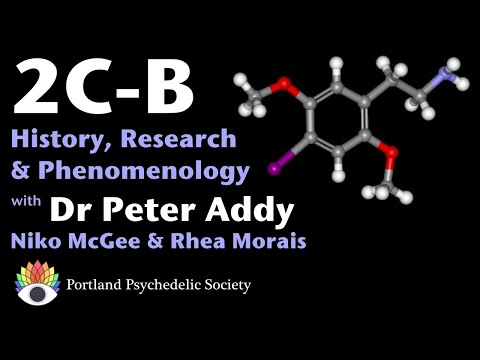 2C-B History, Research & Phenomenology with Dr Peter Addy, Niko McGee & Rhea Morais.