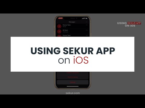 SekurMessenger on iOS