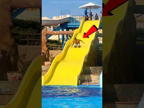 His Water Slide Gone Wrong😱🤯 #shorts #viral #trending #viralvideos #education #shortvideos