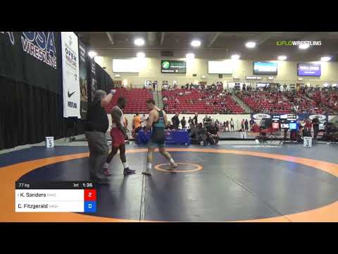 2018 Marine Corps US Open/Senior Men's Greco-Roman 77 Rnd Of 32 - Kendrick Sanders (NYAC) Vs. Core