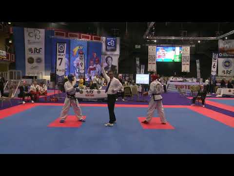 Matias Bustamante  Vs Filip Alexandru  -63kg Sparring ITF Taekwon-Do World Championships 2017