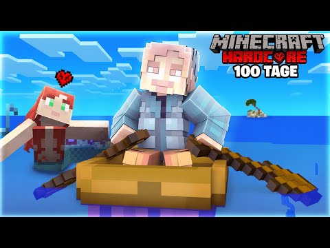 Ich überlebe 100 TAGE in MINECRAFT HARDCORE auf einem BOOT!