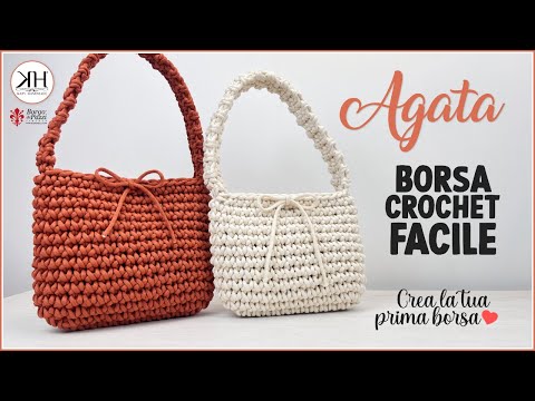 Prima borsa all'uncinetto?😍 Ecco un tutorial facile e veloce per iniziare! - "Agata" Bag 💖