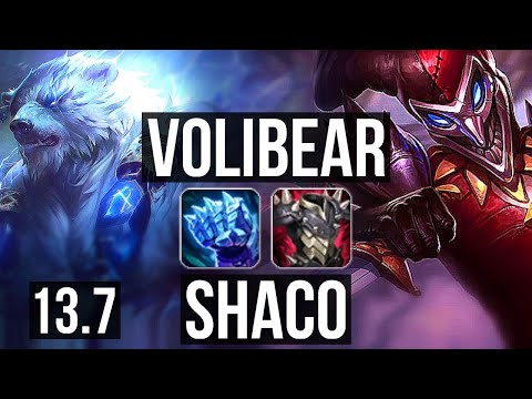 VOLI vs SHACO (JNG) | 1.1M mastery, 3/2/8 | KR Master | 13.7