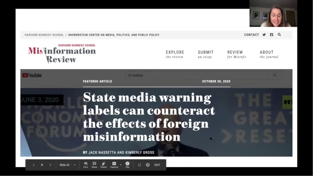 Claire Wardle - interdisciplinary research on infodemic and Harvard Misinformation Review