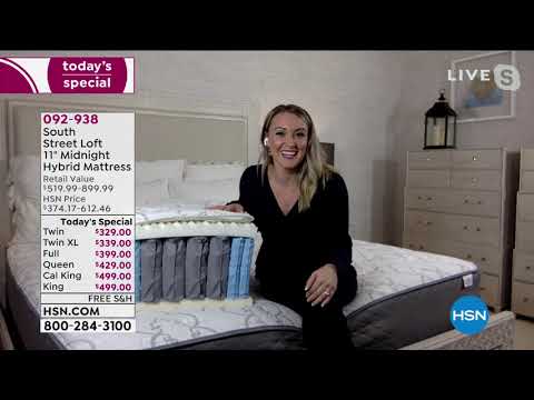 HSN | Home Sweet Home featuring South Street Loft Mattresses 01.25.2021 - 01 AM