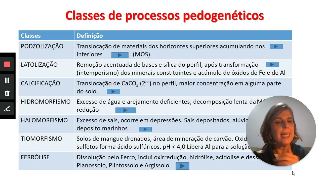 Processos de formação do solo