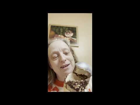 My Messy Face Eating a Chocolate and Nut Covered Something or Other!