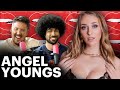 ANGEL YOUNGS GETS FULLY N KED DURING PODCAST