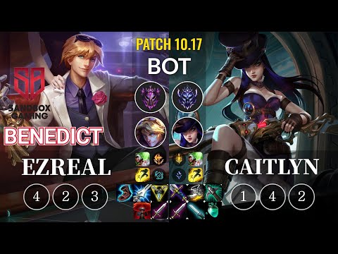 SB Benedict Ezreal vs Caitlyn Bot - KR Patch 10.17