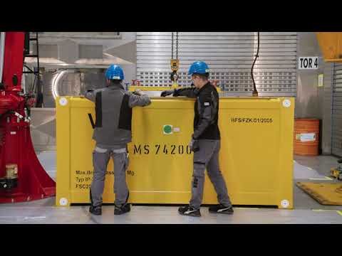 Behandlung und Lagerung radioaktiver Abfälle in der KTE