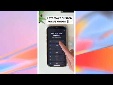 customize your FOCUS MODES on iPhone! 📱✨