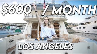 What It&#39;s Like To Live On a $600 Per Month BOAT in Los Angeles