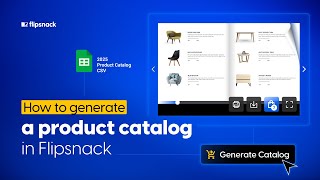 How to generate a product catalog in seconds with Product Catalog Generator | Flipsnack.com
