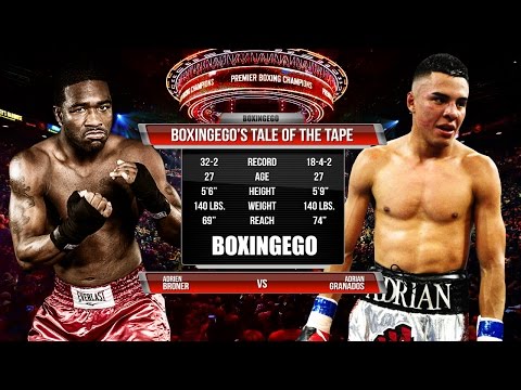 ADRIEN BRONER VS ADRIAN GRANADOS Tale Of The Tape (BOXINGEGO FIRST LOOK)