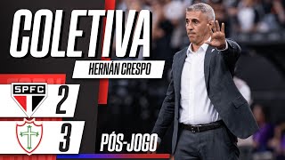 SÃO PAULO PERDE PARA A PORTUGUESA NO MORUMBIS! HERNÁN CRESPO FALA AO VIVO APÓS DERROTA