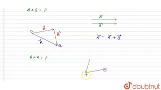 State triangle law of vector addition, | Class 11 Physics | Doubtnut