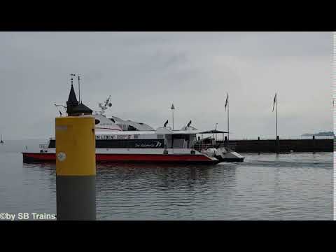 Der Bodensee Katamaran Abfahrt in Konstanz