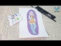 Drawing Anime Characters Mikatan Narugino Innocently Looks Ahead Basic Watercolor