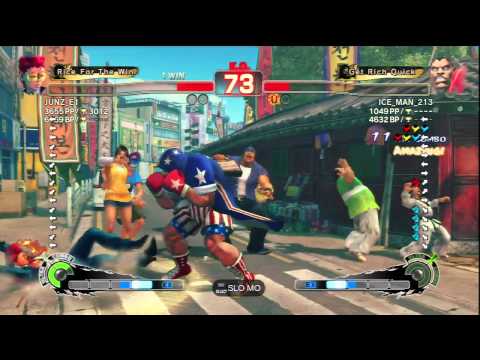 JUNZ_E1 (C.Viper) Vs ICE_MAN_213 (Balrog) SSF4 AE Matches - PSN