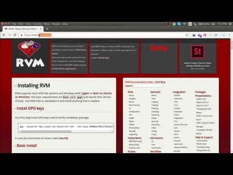 Install RVM on Ubuntu