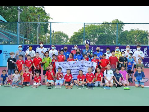 นายก อบจ.เชียงราย ร่วมเทนนิส คลินิก "ภราดร" นำทีม"พี่เพื่อน้อง"สอนเด็กหวด