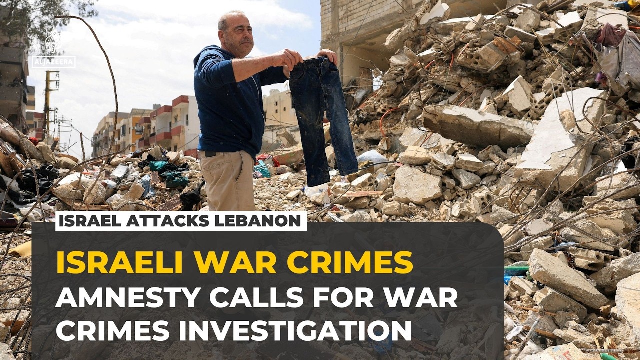Amnesty urges war crimes probe into Israeli strikes in southern Lebanon