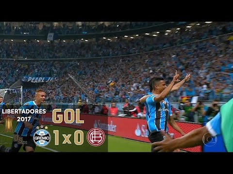 Gol - Grêmio 1 x 0 Lanús (ARG) - Final Libertadores 2017 - Globo HD
