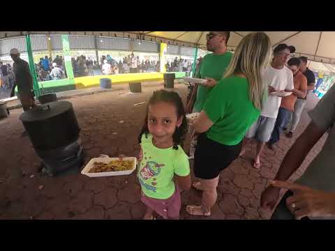 Acompanhe como foi a missa e o almoço da festa dos Filhos Ausentes e presentes de Ponte Branca MT.