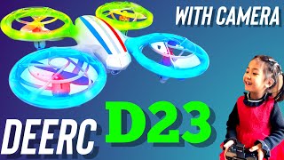 DEERC D23 The Best Indoor Mini Drone Ever! Has A Camera & The Coolest Lights On A Drone! #deerc23