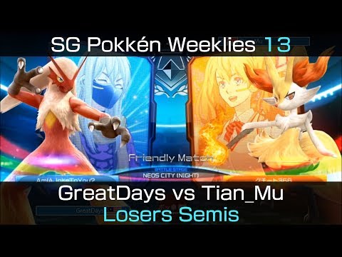 SGPW v. 13 - Pokkén DX Losers Semis: GreatDays (Blaziken) vs. Tian_Mu (Braixen)