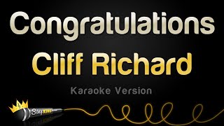 Cliff Richard - Congratulations (Karaoke Version)