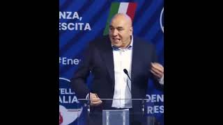 Crosetto: Basta parlare di gare, basta parlare di slogan. Meloni: Grazie Guido!