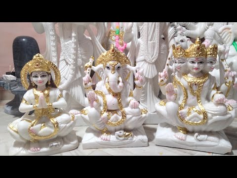 Multicolor hindu makrana marble shiv parivar statue, for tem...