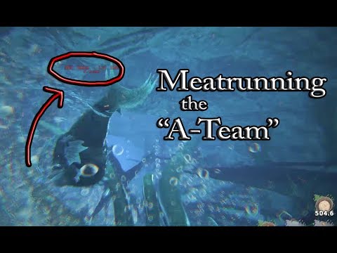 Meatrunning the "A-Team"! RIP their underwater dinos! | ARK Official Server