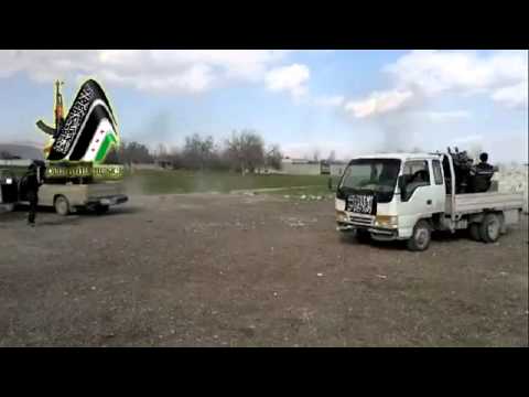 محاولة إسقاط طائرة من قبل لواء عبد الله بن سلام في ريف دمشق