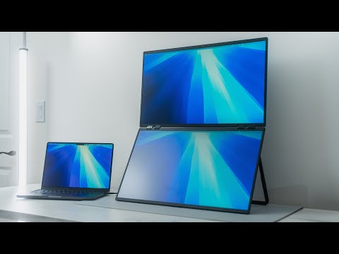 LARGEST Portable Dual Screen Monitor I've Tested Out \\ Uperfect Delta Mega Review